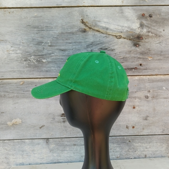 John Deere Hat Cap Snapback Green Youth Kids Farm Tractor Green Yellow San Sun - Picture 5 of 9